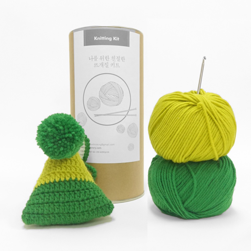 폼폼 삼각파우치 - Knitting Kit