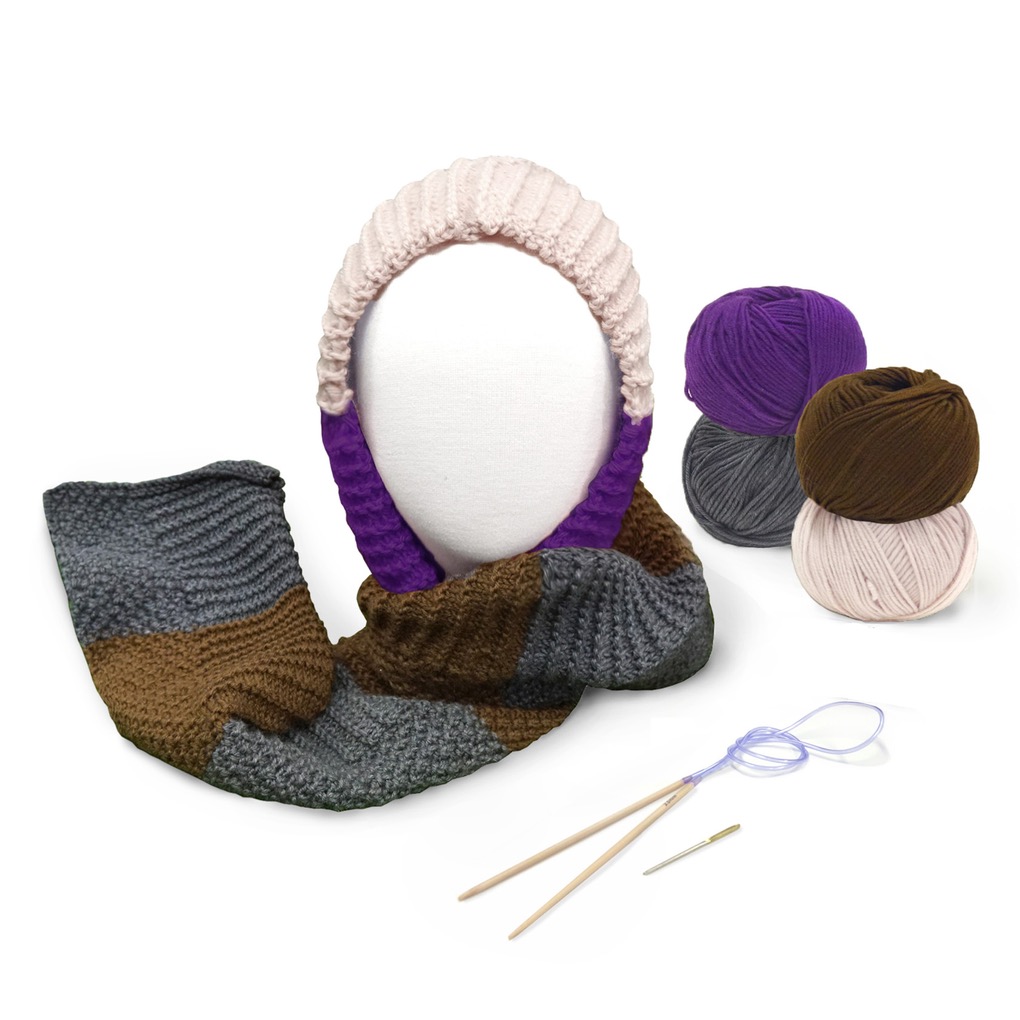 아기 후드 목도리  - Knitting Kit