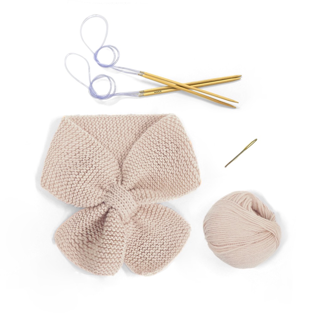 스퀘어 네키 목도리  - Knitting Kit
