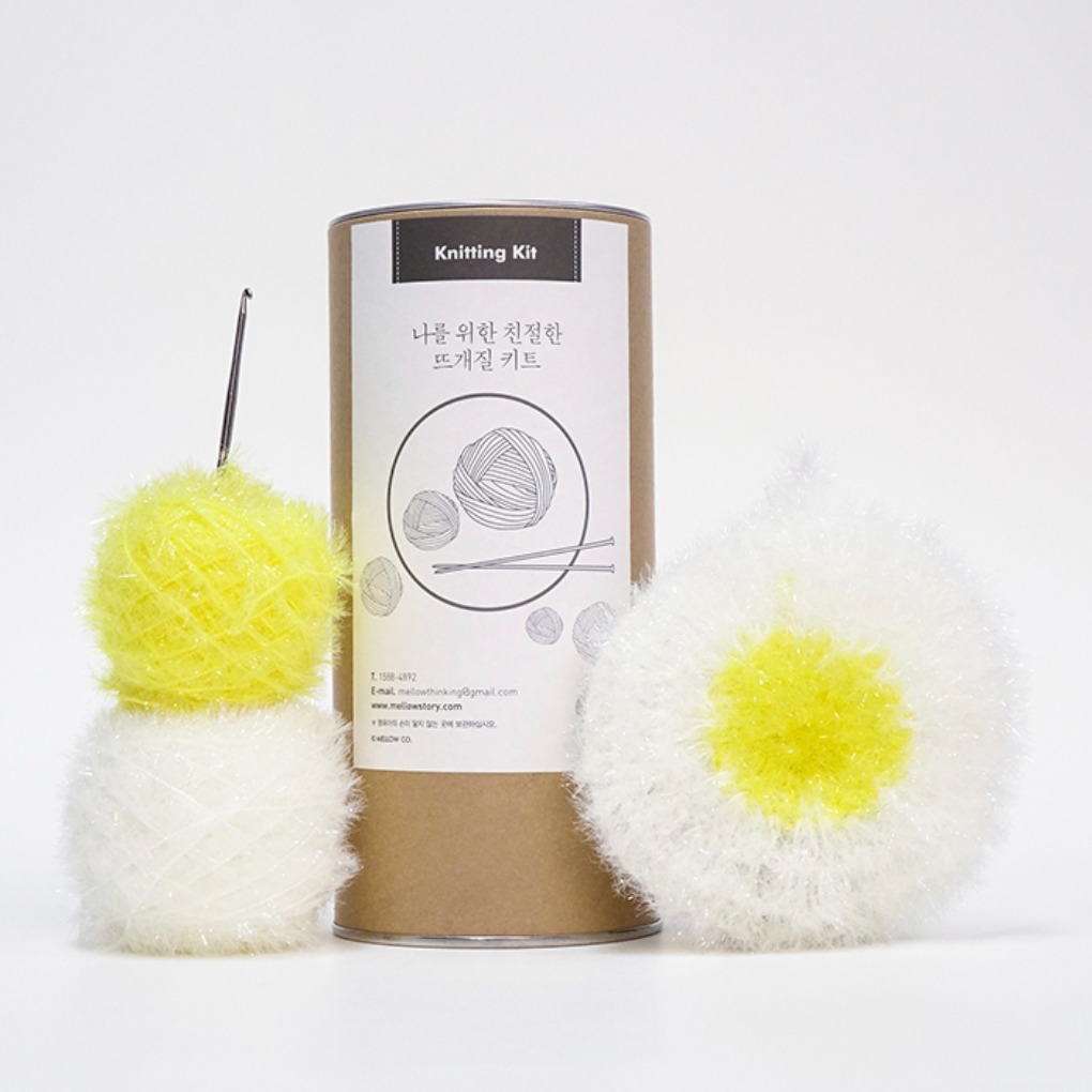 계란후라이 수세미 - Knitting Kit