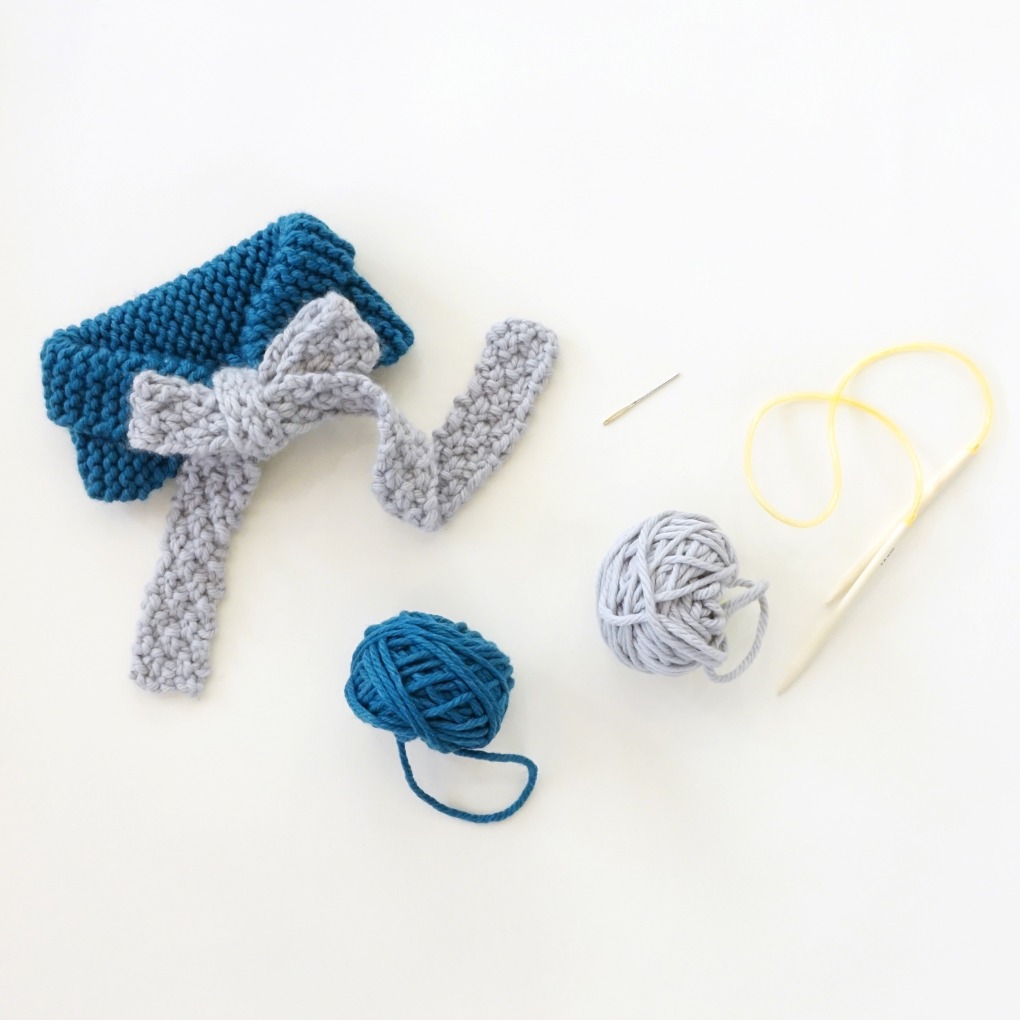 리본 카라스카프 - Knitting Kit