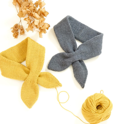 쁘띠 리본 스카프 - Knitting Kit (성인용)